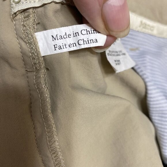 MARMOT Beige Straight Leg Flat Front 2 Pockets Chino‎ Women's Pants Size 12 - Picture 6 of 8